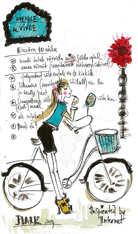 naisjalgratturi 7 käsku