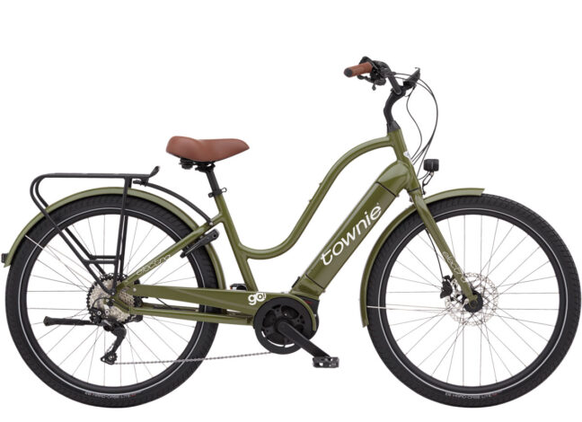 elektriratas electra Townie Path Go olive